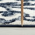 thumbnail image 4 of Transitional 9x12 Area Rug (8'10'' x 12'2'') Floral Navy, Cream Living Room Easy to Clean, 4 of 10