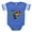 Royal Blue, variant on CafePress - Butterfly Emerging_Tr - Cute Infant Baby Football Bodysuit