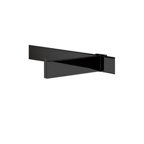 SSWBasics 12 inch Black Dimensional Straight Faceout for Dimensional Hangrail - Set of 2