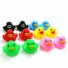 Novelty Place [Float & Squeak] Rubber Duck Ducky Baby Bath Toy for Kids Assorted Colors (12 Pcs)