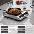 thumbnail image 4 of AMZCHEF Commercial Induction Cooktop, 1800W Countertop Burner with 18 Power&Temperature Setting, Double IGBT, Timer, Safety Function, Stainless steel, 4 of 7