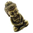 thumbnail image 2 of Vintage Brass Buddha Figurine Buddha Adornment Buddha Sculpture Brass Craft, 2 of 3