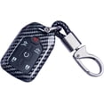thumbnail image 5 of For GMC Key Fob Cover, Carbon Fiber Pattern Key Case for 2017-2022 2023 2024 for Chevy Suburban Tahoe Silverado 1500 GMC Yukon XL Acadia Terrain Sierra 1500 2500 3500 4 5 6 Button with Keychain, 5 of 7
