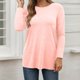 thumbnail image 1 of MHFRRA Camisetas de Mujer para Uso Informal, Otoño e Invierno, Camisetas de Manga Larga con Cuello Redondo para Una Comodidad Diaria. Rd1, 1 of 5