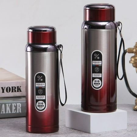 

Thermos Mug 600 800 1000ML High Capacity Stainless Steel Tumbler Insulated Water Bottle Vacuum Flask Office Travel Tea Mugs