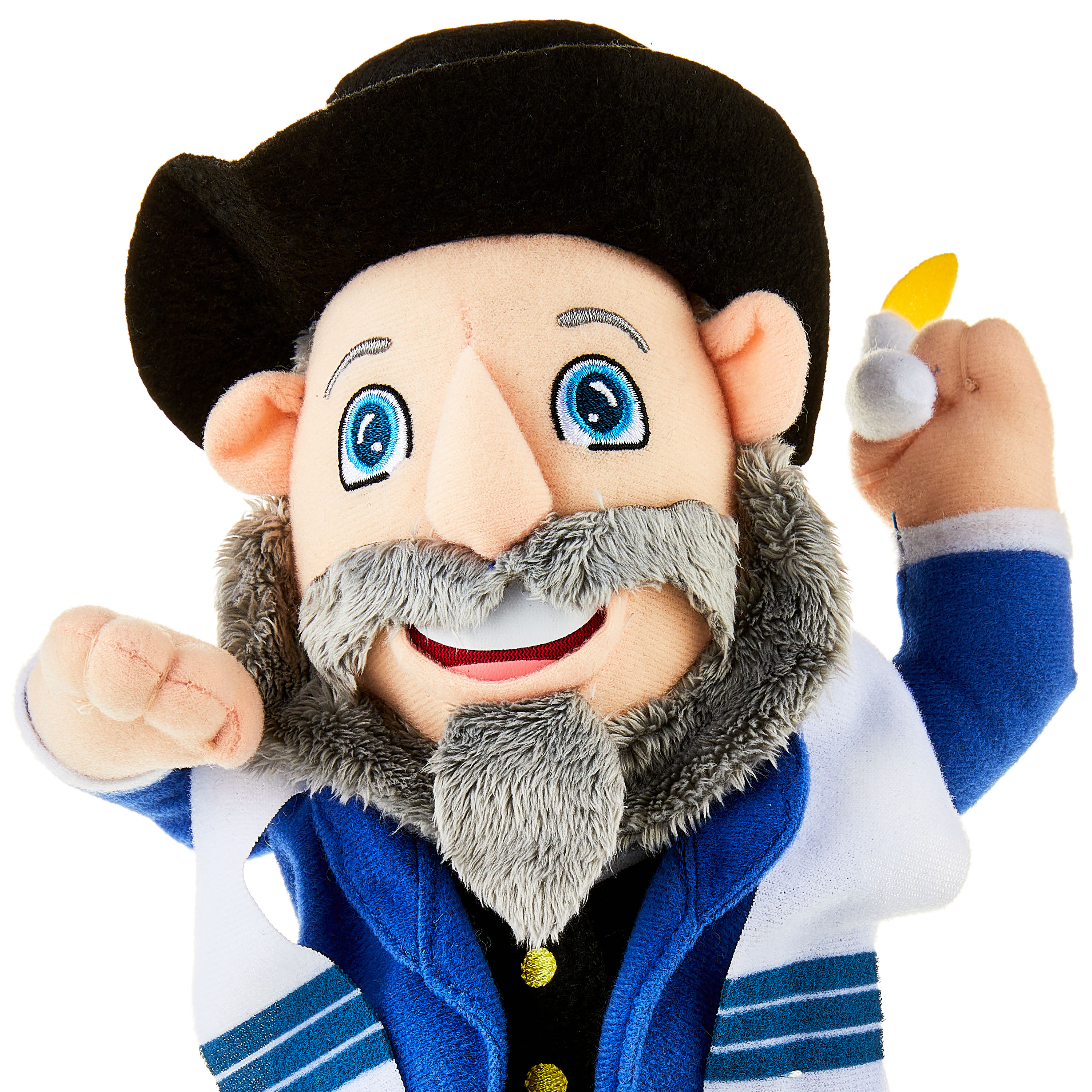 Mensch on a Bench 12" Hanukkah Moshe Plush Toy with Hardcover Book and Removable Bench - image 2 of 5