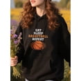 thumbnail image 3 of Graphic Basketball Hoodie for Men and Women, Unisex Pullover Hooded Sweatshirt, Comfortable Cotton Poly Blend, Casual Streetwear for Sport Fans, 3 of 5