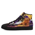 thumbnail image 3 of Never Mind The Witch Beware Of The Goldendoodle High Top Canvas Shoes Sneakers Black Size 4.5, 3 of 7