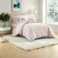 thumbnail image 3 of Premium Cotton Twin/Twin XL Bedding Sets Jacquard Pom Pom Design Pink Comforter Set for Home Family, 3 of 9