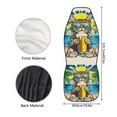 thumbnail image 6 of Binienty Funny Cat Car Seat Covers Front Seats Only Auto Front Seat Covers Stretchy Fabric Automobile Seats Protector Removable Auto Interior Set for SUV Truck Sedan, 6 of 8