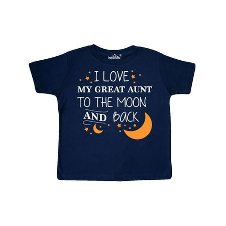 

Inktastic I Love My Great Aunt To The Moon and Back Gift Toddler Boy or Toddler Girl T-Shirt