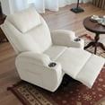 thumbnail image 3 of Furmax Electric Power Lift Recliner Soft Corduroy Chair Sofa with with 8 Vibrating Massages Ergonomic Lounge Chair with 2 Cup Holders and Side Pocket,Beige, 3 of 7