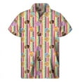 thumbnail image 4 of Camisas hawaianas con estampado 3D de cupcakes de dibujos animados para hombre, camisas con solapa de comida, camisetas holgadas de verano para la calle, blusas de manga corta con botones, 4 of 4