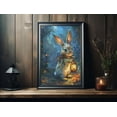 thumbnail image 2 of Rabbit Holding Lantern In The Fall Poster Print, Halloween Poster, Poster For Halloween, Wall Art Halloween, Rabbit Décor, 2 of 5