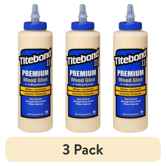 (3 pack) Titebond II Premium Wood Glue 16 oz.