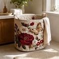thumbnail image 2 of Quilted Laundry Basket with Handles, Large Fabric Storage Hampers, Foldable Designs for Socks, Cloth,Pant, 2 of 7
