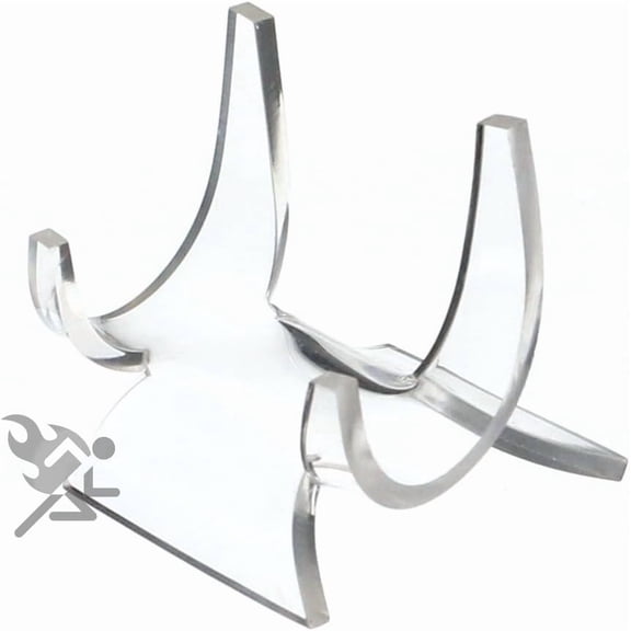 OnFireGuy 2.25" Small Plates, Plaques, Picture Frame, Mineral, Fossil, Clear Cradle Display Stand Easel Holder, Qty: 1