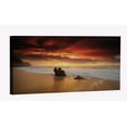 thumbnail image 1 of Beach Waves Canvas Art Beach Sunset Picture Wall Art Beach Landscape Framed Painting Wall Decor For Home Office Bedroom Reeady to Hang, 1 of 6