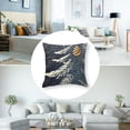 thumbnail image 5 of BANET  Decorative Throw Pillow Cover, Printed Square Cushion Cover, Double-Sided Zipper Closure Patterned Square Pillowcase 18x18in, 5 of 7