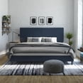 thumbnail image 3 of DHP Janford Upholstered Bed, King, Navy Blue Linen, 3 of 18