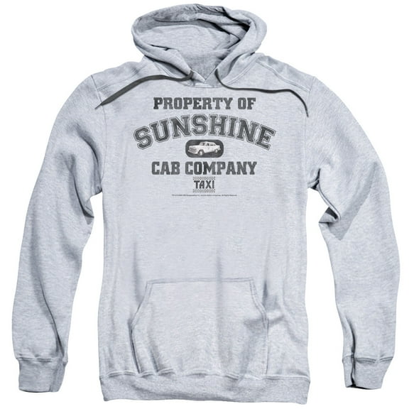 Taxi Property Of Sunshine Cab Adult Pullover Hoodie Sweatshirt Athletic Heather