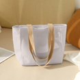 thumbnail image 1 of Large Capacity Canvas Tote Bag with Laptop Sleeve, Removable Shoulder Strap for Women, Durable Polyester Carryall Bag for College, Work, Travel, 15.3 Inch, 1 of 8