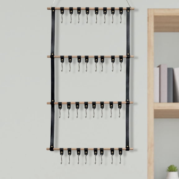 Vaveren Headband Holder Bow Hanger Hair Accessories Organizer for Clips Ties Bedroom Black