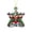 B, variant on Double-Sided Printed Fitness Muscle Santa Resin Christmas Tree Pendant, 3.1in Single Hanging Ornament, Funny Workout Santa Xmas Decor Gift for Coworkers, Holiday Tree Hanging Decoration