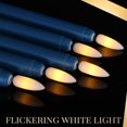 thumbnail image 3 of ORUYROP 24 Packs Flameless Taper Candles Battery Operated 11 Inch Long Candle Light LED Flameless Candlesticks Fake Candles Flickering Tapered Candles for Valentine's Day, Wedding(Blue), 3 of 6