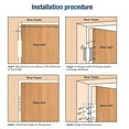 thumbnail image 3 of Door Hinges, Sturdy Stainless Steel Reversible Swing 3.5 Inch Rounded Door Hinges  for Outdoor Window, 3 of 7