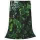 thumbnail image 2 of Balery Lush Foliage Green Plant Manta de Felpa Suave y Acogedora – Cobija de Franela Aterciopelada para Cama, Lavable y Cálida para Sofá, Mascotas, Transpirable-80"x60", 2 of 7