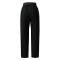 thumbnail image 6 of Pants for Women Trendy Ladies Loose Drawstring Elastic Cotton And Linen Trousers, 6 of 6