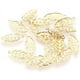 thumbnail image 1 of 10 colgantes de hojas de acero inoxidable 304 para la creación de joyas DIY, color dorado, 1 of 2
