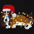 thumbnail image 3 of CafePress - Basset Tangled In Christmas Lights T Shirt - Women's Traditional Fit Dark T-Shirt, 3 of 4