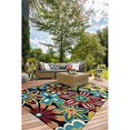 thumbnail image 2 of Couristan 37741074036056T 3 ft. 6 in. x 5 ft. 6 in. Covington Geranium Rug - Navy & Multicolor, 2 of 2