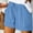 Sky Blue, variant on YLOMAY Women’s Shorts Summer Women Short Pants Elastic Mid Waist Pocket Drawstring Shorts Solid Color Comfortable Shorts Lady Loose Fit School Wear Army Green L