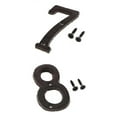 thumbnail image 1 of 7 & 8 Chiffres de Chiffres Forgés pour Porte d'Entrée, Vis de Correspondance Inclus Noir, 1 of 8