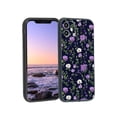 thumbnail image 1 of Pretty-floral-purple-1 Phone Case, Degined for iPhone 11 Case Men Women, Flexible Silicone Shockproof Case for iPhone 11, 1 of 1