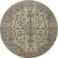 thumbnail image 1 of Ahgly Company Machine Washable Indoor Round Traditional Brown Area Rugs, 4' Round, 1 of 7
