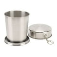 thumbnail image 2 of Tasse de Camping en Acier Inoxydable Tasse Pliante Réutilisable Tasse Portable de Voyage Extérieure Démontable avec Porte-Clés pour Camping Randonnée Voyage, 2 of 7