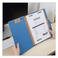 thumbnail image 5 of Bright Colored Pressboard Classification Folders 1 Divider, Letter Size, Cobalt Blue, 10/Box, 5 of 7