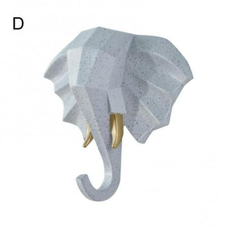 

1Pc Nordic Animal Punchless Deer Shaped Hanging Hook Wall Mounted Multifunction Key Hanger Sundries Holder Home Storage