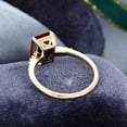 thumbnail image 4 of 1.90Ct Emerald Cut Simulated Red Garnet Women's Wedding Ring 14K Yellow Gold Plated, 4 of 4