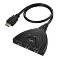 thumbnail image 1 of Portable 3 HDMI Ports In and 1 HDMI Out Full HD 1080P HDMI Switch 3D Image Display for Multi Media Devices, 1 of 7