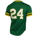thumbnail image 3 of Men's Mitchell & Ness Rickey Henderson Green Athletics Authentic Batting Practice Jersey, 3 of 6