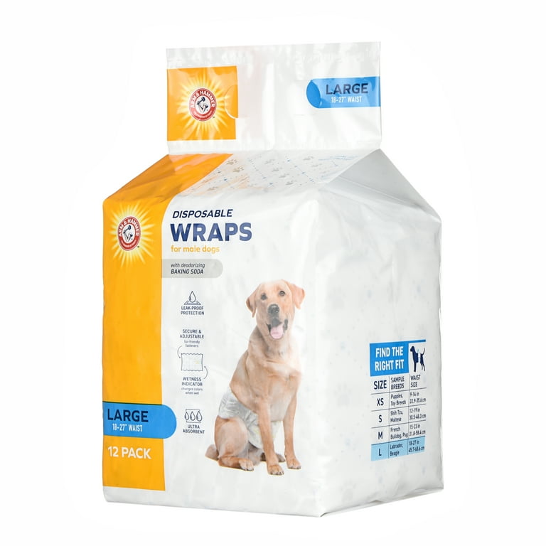 Arm Hammer Large Male Dog Diapers 18