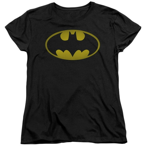 Batman - Washed Bat Logo - Women's Short Sleeve Shirt - Small