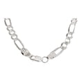 thumbnail image 3 of JOYARIS Cadena De Plata 925 Diamantada Hombre Fígaro 60 Cm X 6 Mm DM-0000721, 3 of 3