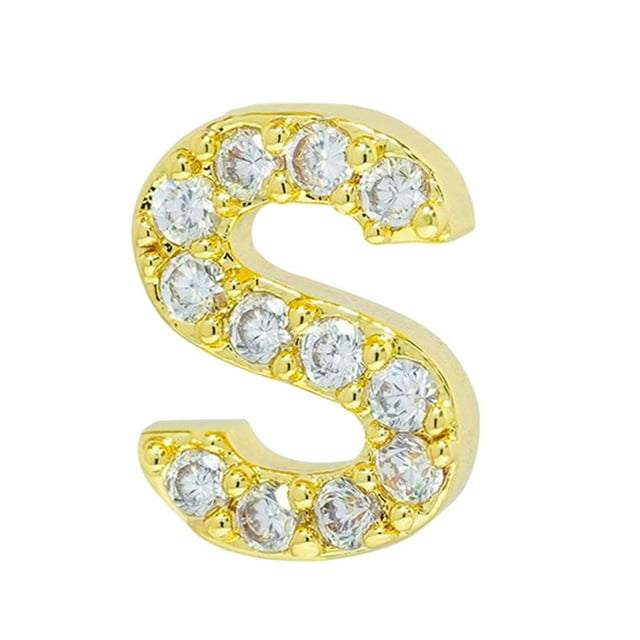 serony Simple Design Letter Rhinestone Earring Party Hiking Portable Stud Earrings Photo Shooting Ear Decor Jewellery S