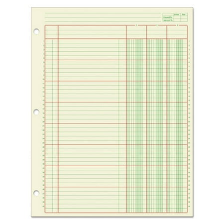 - Adams® Columnar Analysis Pad, 3 Column, 8 1/2 X 11, Single Page Format, 50 Sheets/pad
